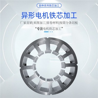 胶粘硅钢片电机铁芯打样 新能源 斜槽定制 直流电机
